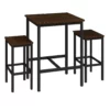 Modern tall table with two stools set