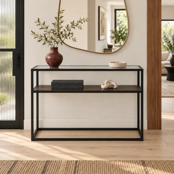 console table,entry hall table,hallway table,rustic woodgrain